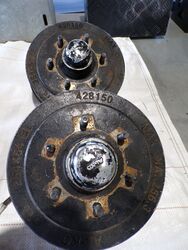 ALKO Parallel 6 Stud Landcruiser Hub Drum with Backing Plate